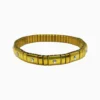 Pulsera De Acero Elastica Dorada