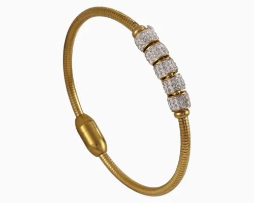 Pulsera De Acero Hebilla Brillante
