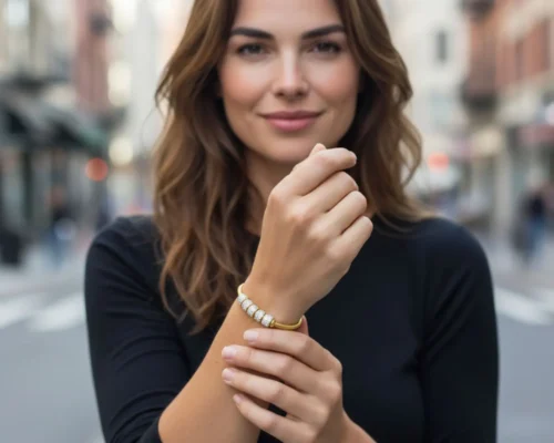 Pulsera De Acero Hebilla Brillante
