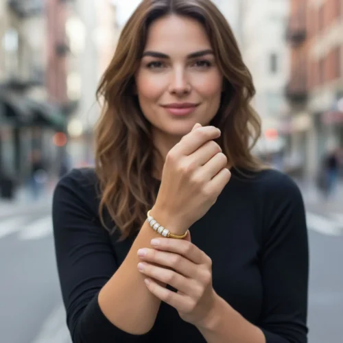Pulsera De Acero Hebilla Brillante