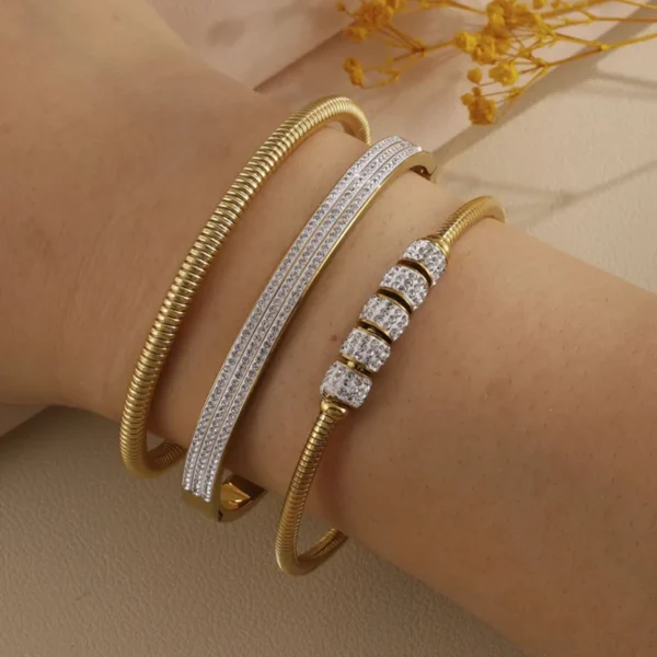 Pulsera De Acero Hebilla Brillante