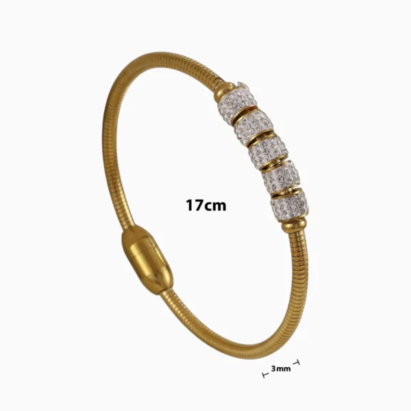 Pulsera De Acero Hebilla Brillante