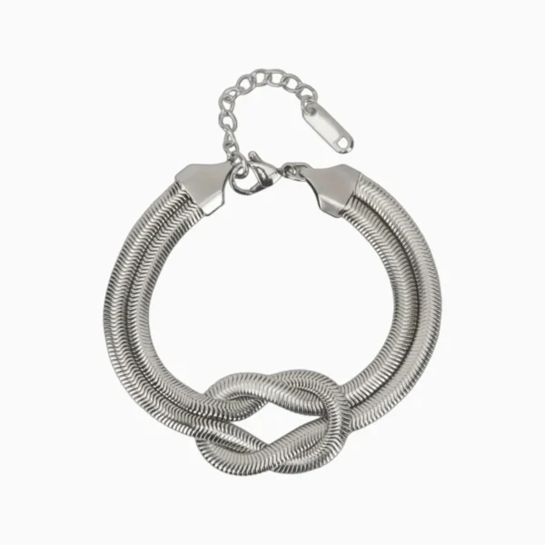 Pulsera De Acero Nudo Cola De Ratón