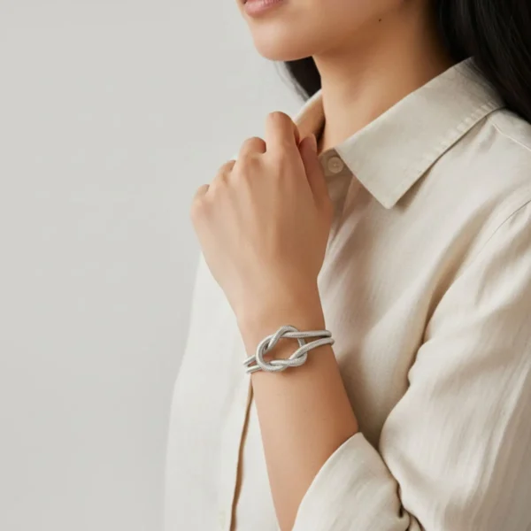 Pulsera De Acero Nudo Cola De Ratón