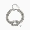 Pulsera De Acero Nudo Cola De Ratón