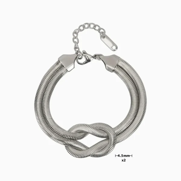 Pulsera De Acero Nudo Cola De Ratón