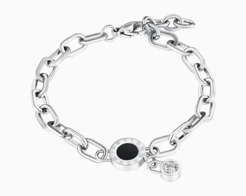 Pulsera De Acero Numeros Romanos Eslabones