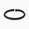Pulsera De Acero Trenzado Negro