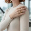 Anillo De Acero Amatista Ajustable