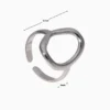 Anillo De Acero Geometrico Ajustable