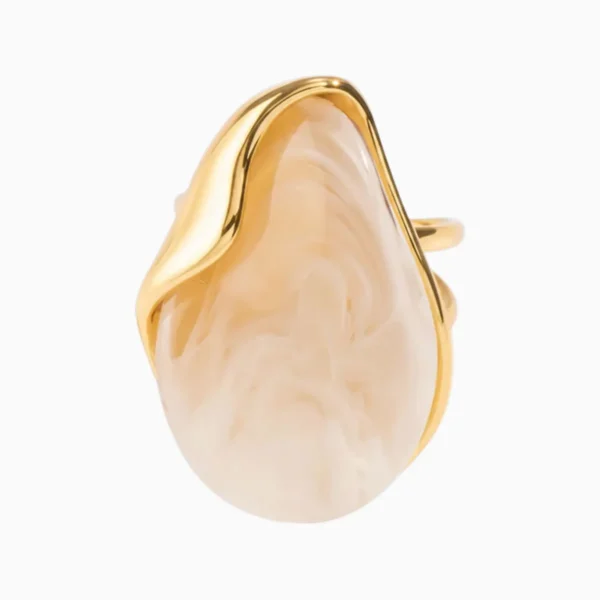 Anillo De Acero Resina Ajustable