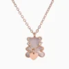 Collar De Acero Corazón Oso