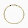 Pulsera De Oro Basica Cubana 3mm