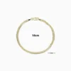 Pulsera De Oro Basica Cubana 3mm