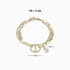 Pulsera De Oro Cuentas Con Perla Pulsera De Oro Cuentas Con Perla