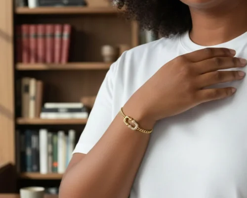 Pulsera De Oro Herradura Doble
