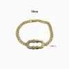 Pulsera De Oro Herradura Doble