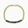 Pulsera De Oro Negro Brillante