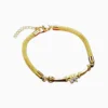 Pulsera De Oro Ojo Brillante Pulsera De Oro Ojo Brillante