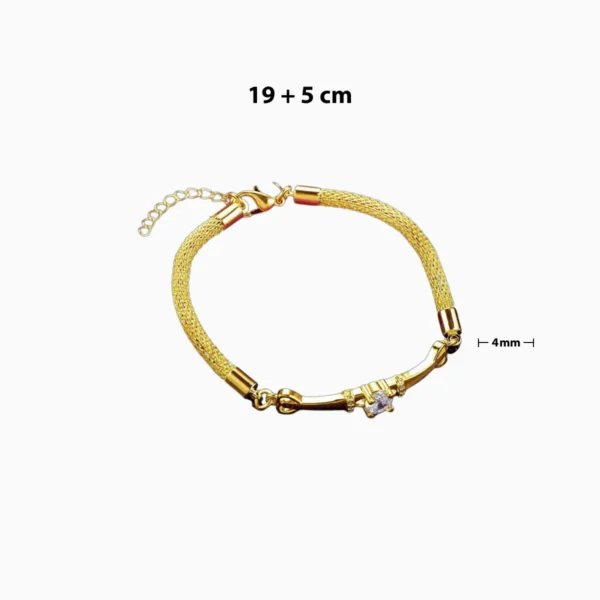 Pulsera De Oro Ojo Brillante Pulsera De Oro Ojo Brillante