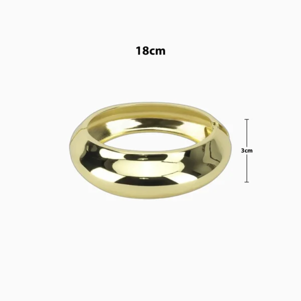 Pulsera De Oro Ovalo Dorado