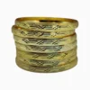 Pulsera De Oro Semanario 6mm