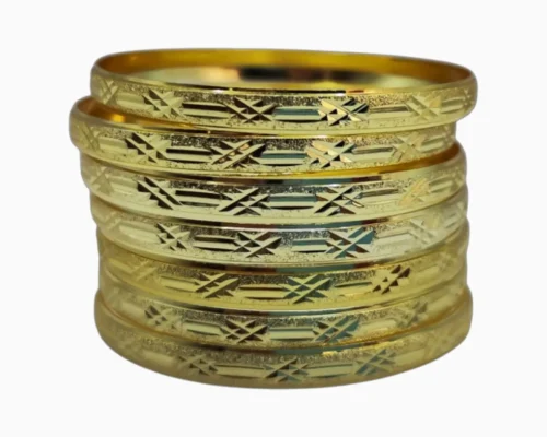 Pulsera De Oro Semanario 6mm