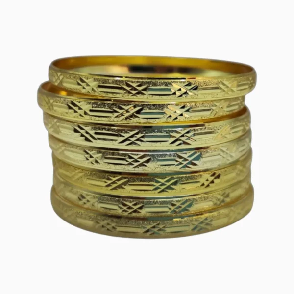 Pulsera De Oro Semanario 6mm