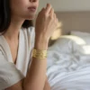 Pulsera De Oro Semanario 6mm