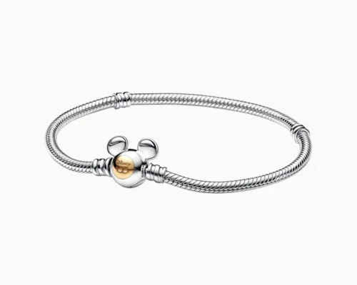 Pulsera De Plata Charms 100 Aniversario Disney
