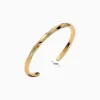 Pulsera De Plata Abierta Entrelazada