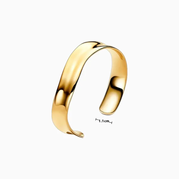 Pulsera De Plata Abierta Organica