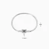 Pulsera De Plata Charms Corazon Candado