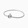 Pulsera De Plata Charms Corona Reina
