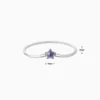 Pulsera De Plata Charms Estrella Morada