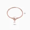 Pulsera De Plata Charms Love Rosa Pulsera De Plata Charms Love Rosa