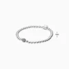 Pulsera De Plata Cuentas y Pave