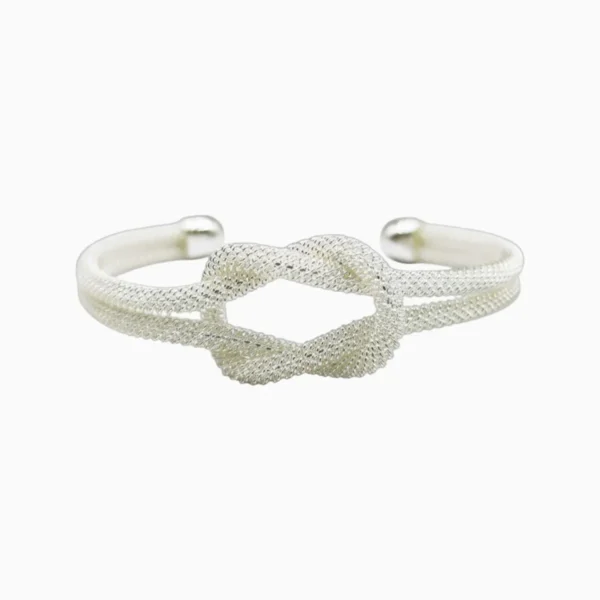 Pulsera De Plata Cuerda Brillante Pulsera De Plata Cuerda Brillante