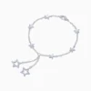 Pulsera De Plata Estrellas Brillantes