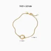 Pulsera De Plata Organica Con Perla