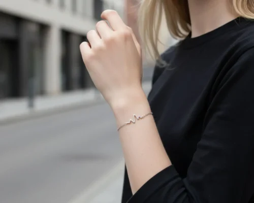 Pulsera De Plata Pulso Liso