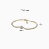 Pulsera De Plata Tenis Halo Dorado Pulsera De Plata Tenis Halo Dorado