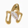 Anillo De Acero Forma Irregular Ajustable