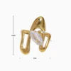Anillo De Acero Forma Irregular Ajustable
