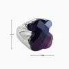 Anillo De Acero Oso Geométrico Negro