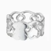 Anillo De Acero Silueta Oso