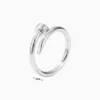 Anillo De Acero Solo Un Clavo Plateado