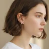 Aretes Broquel De Acero Mariposa Rosa Aretes Broquel De Acero Mariposa Rosa