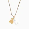Collar De Acero Dije Oso 3D Blanco