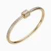 Pulsera De Acero Brazalete Cierre Brillante Dorado